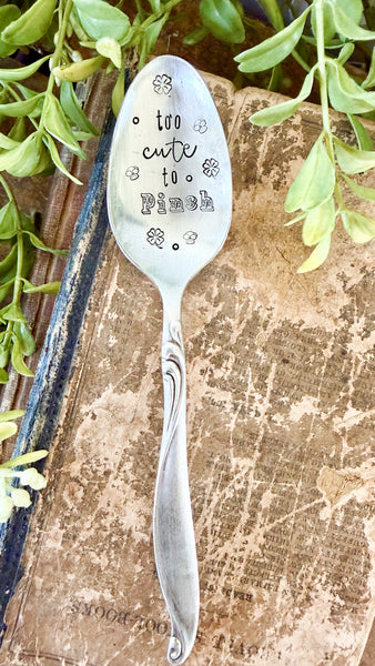 Too Cute to Pinch Vintage Spoon