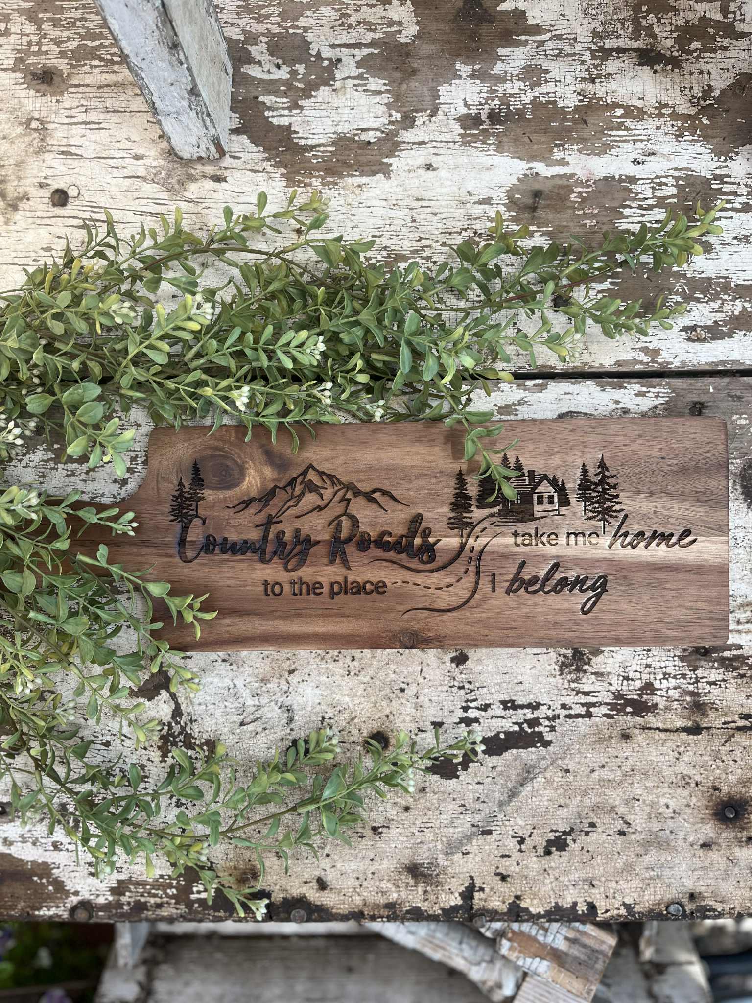 Country Roads Take Me Home Charcuterie Board