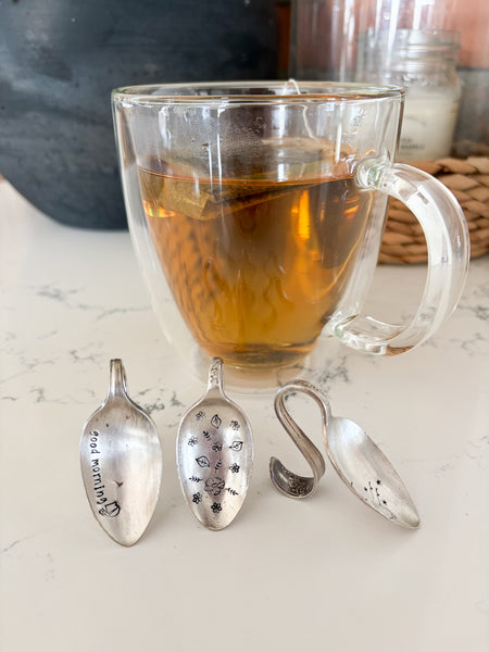 Tea Bag Hook Vintage Baby Spoon
