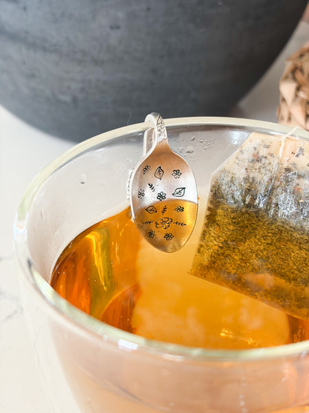 Tea Bag Hook Vintage Baby Spoon