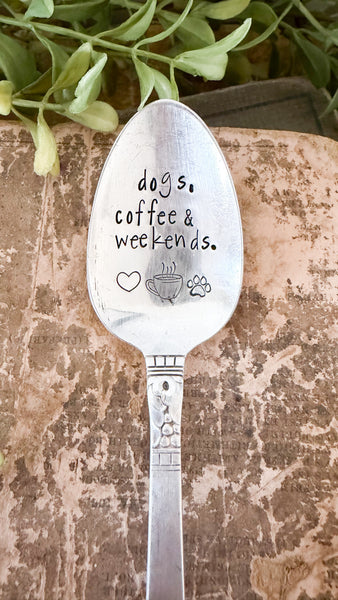 Dogs, coffee & weekends Vintage Spoon