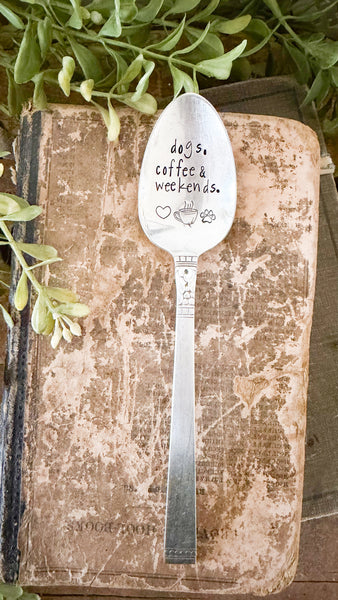 Dogs, coffee & weekends Vintage Spoon