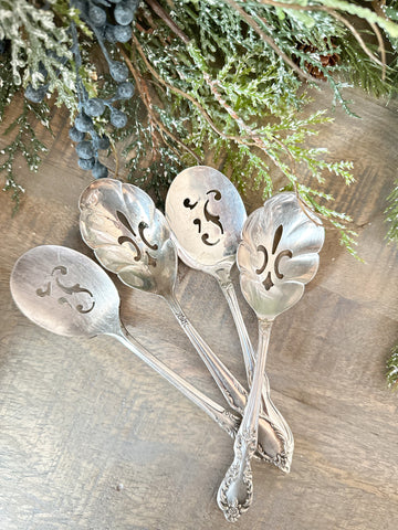 Slotted Sugar Spoons NO STAMP