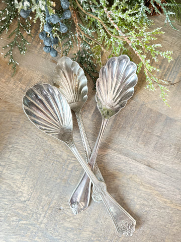 Vintage Scalloped Spoons NO STAMP