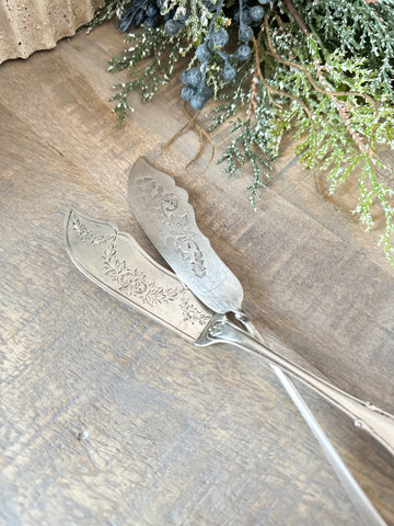 Vintage Ornate Charcuterie Knife NO STAMP