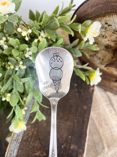 Vintage Ice Cream Spoon