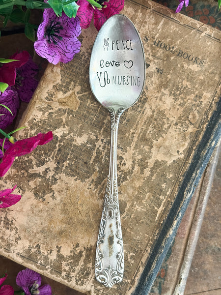 Peace Love Nursing Vintage Spoon