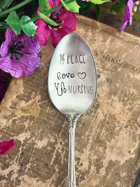 Peace Love Nursing Vintage Spoon