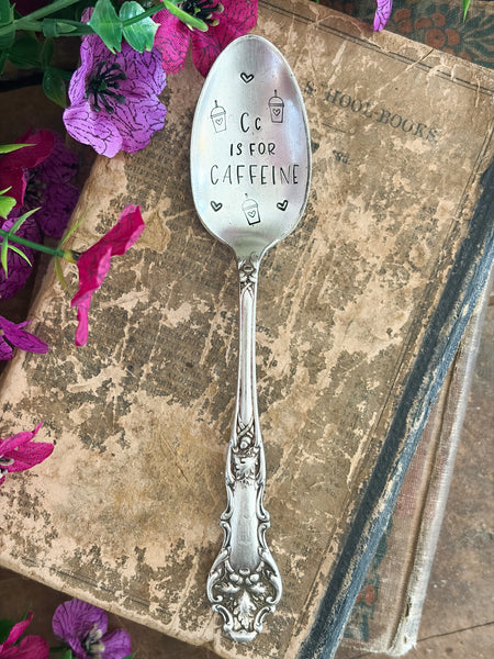 C is for Caffeine Vintage Spoon