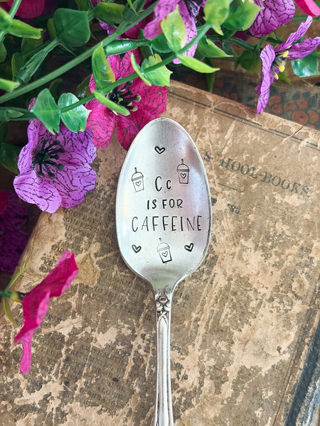 C is for Caffeine Vintage Spoon