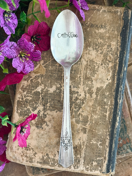 Coffee With A Flower Vintage Spoon