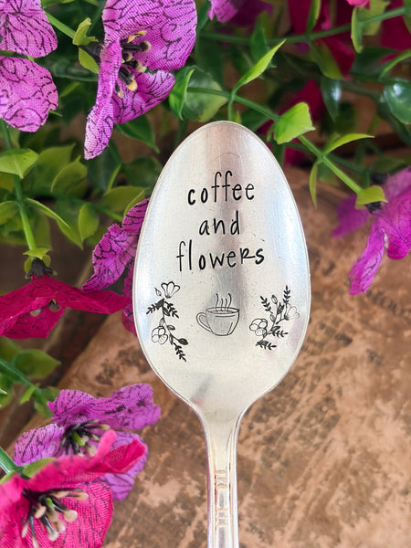 Coffee & Flowers Vintage Spoon