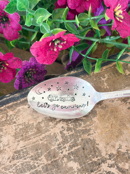 Let's Go Camping Vintage Spoon