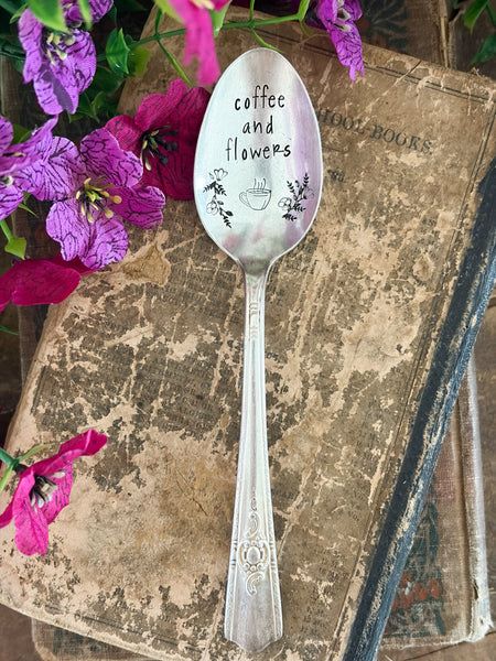 Coffee & Flowers Vintage Spoon