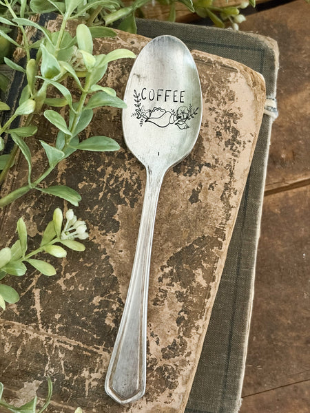 Coffee with Seashells Vintage Spoon