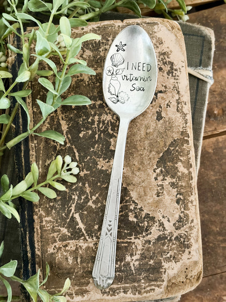 I Need Vitamin Sea Vintage Spoon