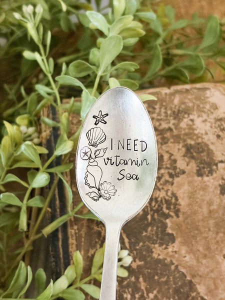 I Need Vitamin Sea Vintage Spoon