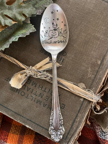 Chick Or Treat Vintage Spoon