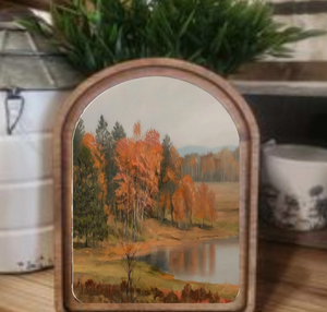 Arch Autumn Pond Sign