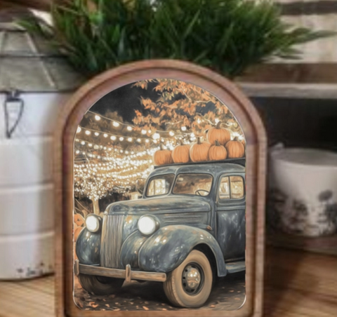 Arch Fall Truck Sign