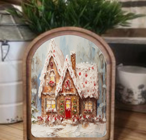 Arch Gingerbread Cottage Sign