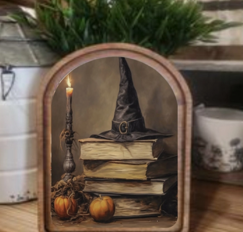 Arch Halloween Books Sign