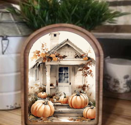 Arch Pumpkin Shed Sign