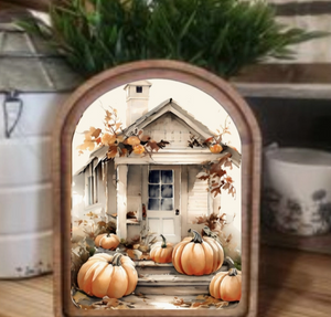 Arch Pumpkin Shed Sign