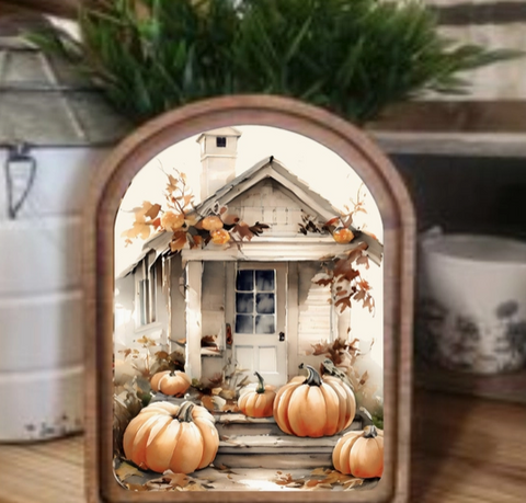 Arch Pumpkin Shed Sign