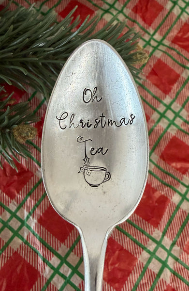 Oh Christmas Tea Vintage Spoon