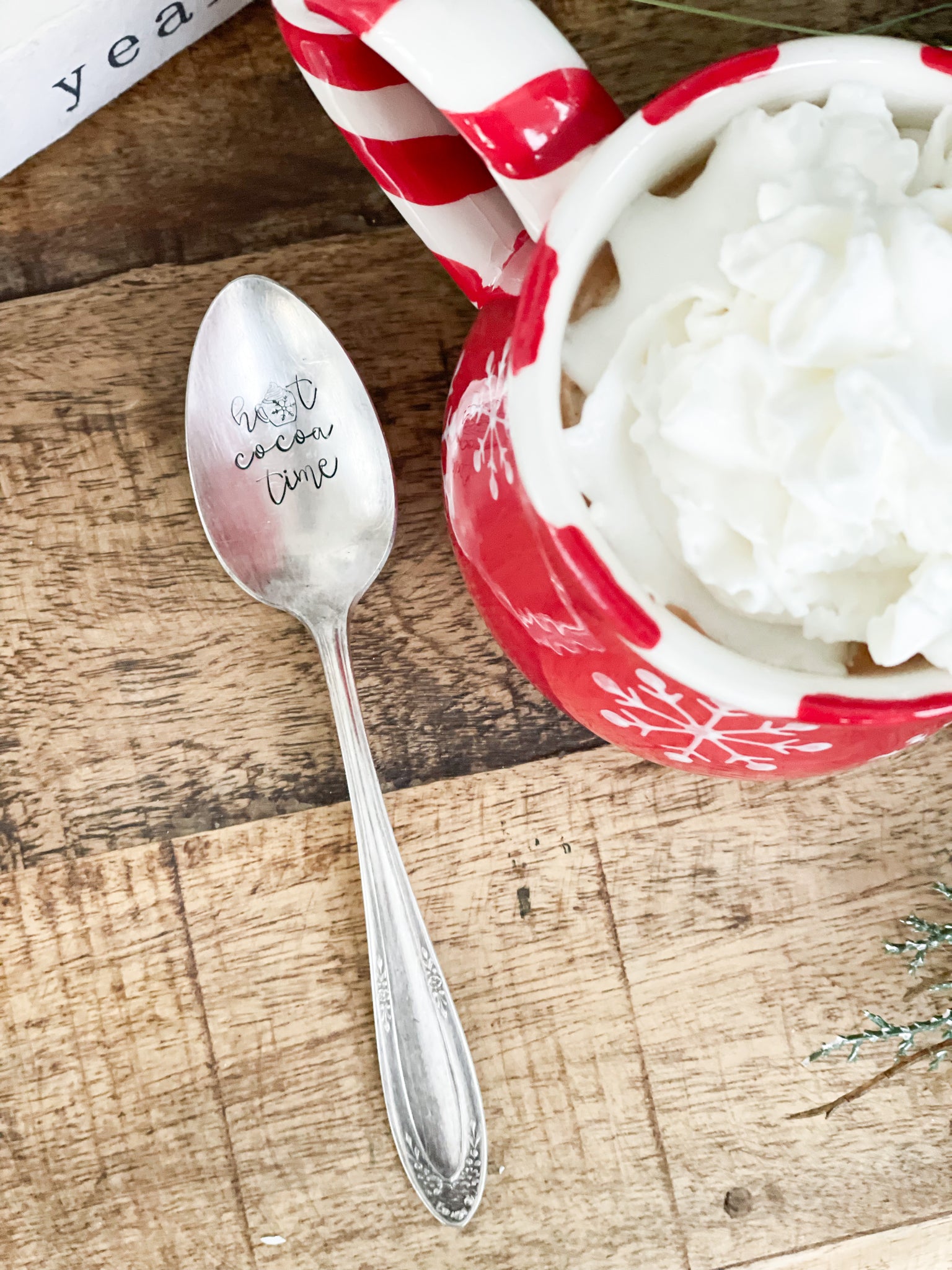 Hot Cocoa Time Vintage Spoon