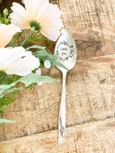 Love You Garland Vintage Spoon