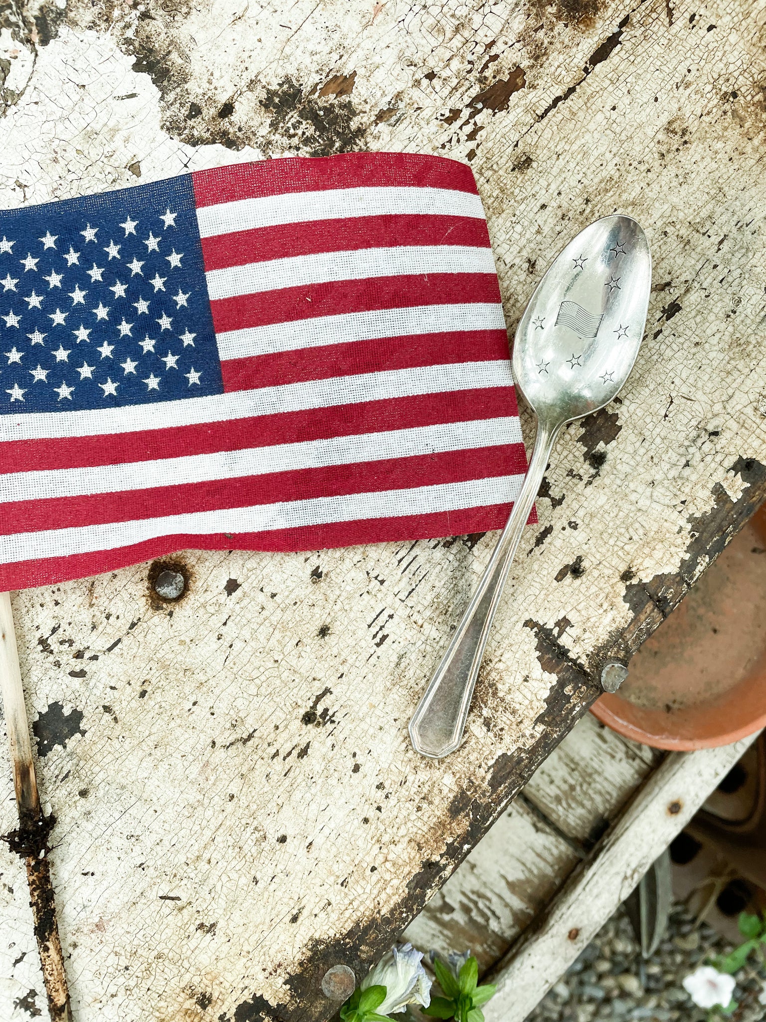Stars and Stripes Vintage Spoon