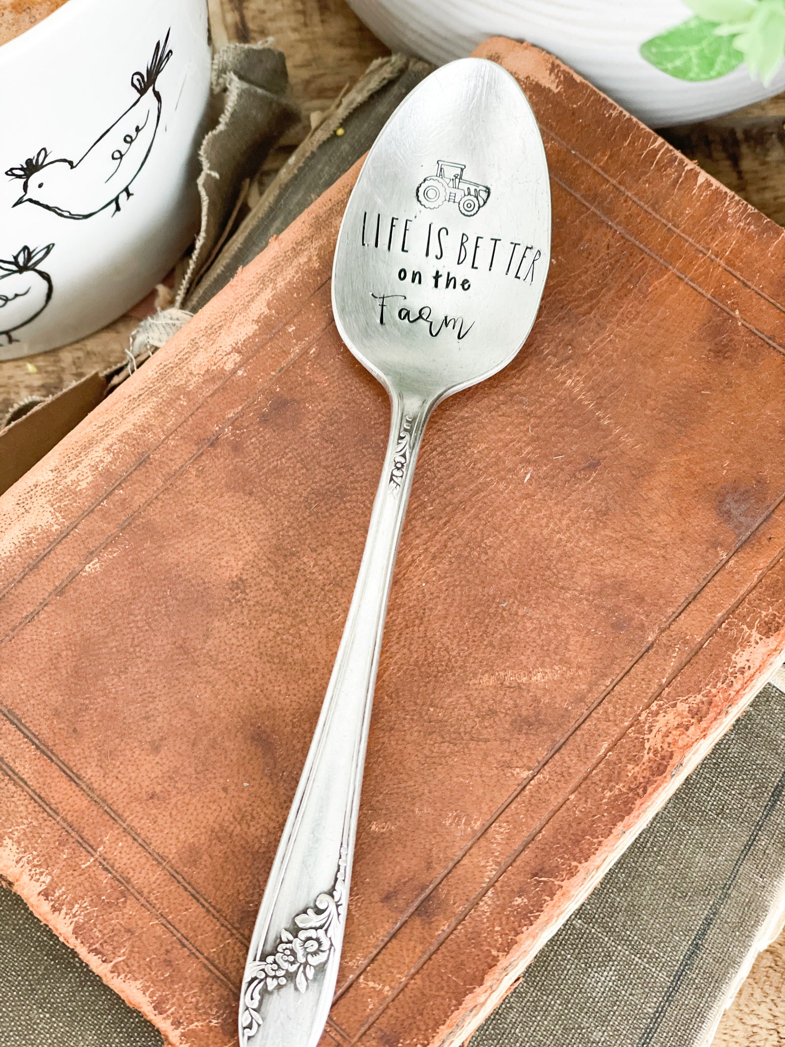 Life Is Better On The Farm Vintage Spoon