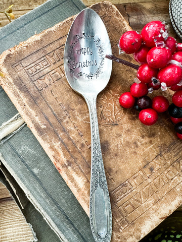 Happy Christmas Vintage Spoon