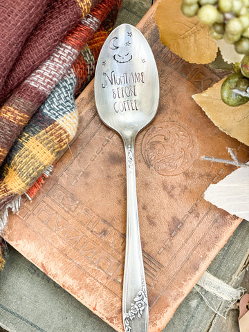 Nightmare Before Coffee Vintage Spoon