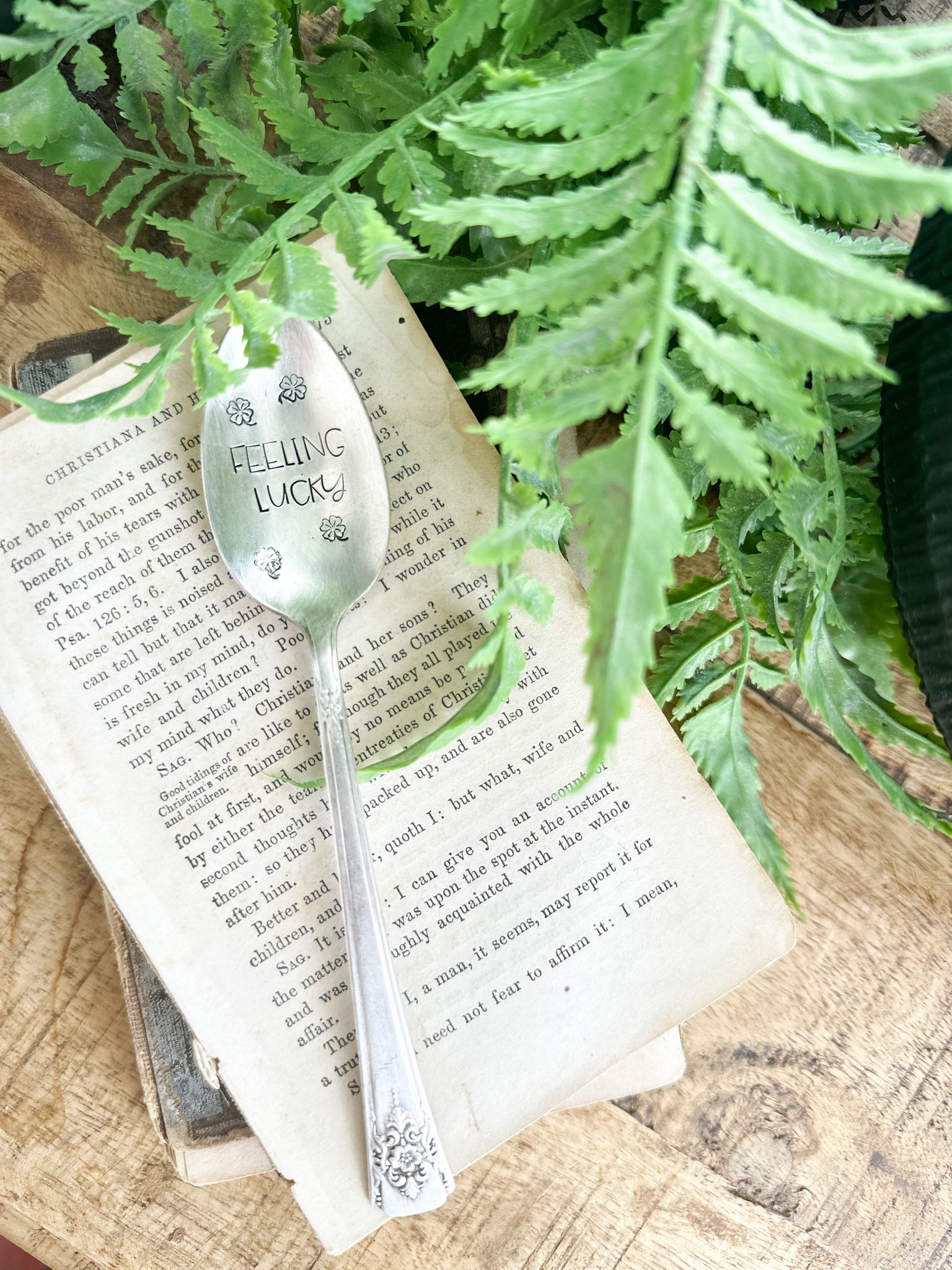 Feeling Lucky Vintage Spoon