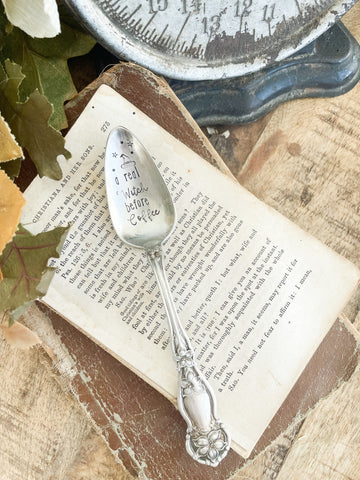 A Real Witch Before Coffee Vintage Spoon