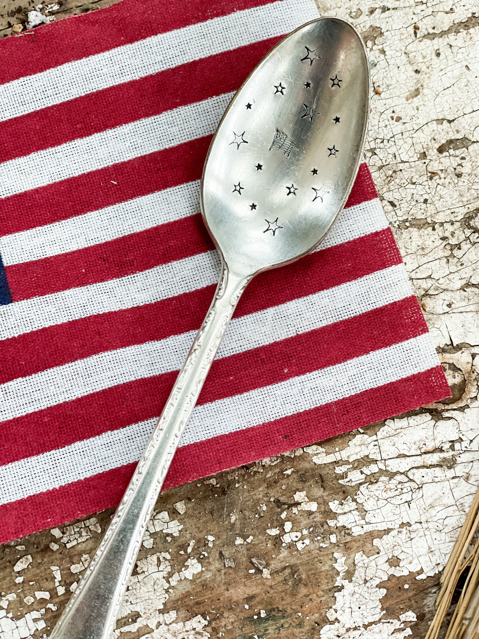 Flag Vintage Spoon