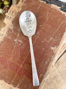 It’s Always Tea Time Vintage Sugar Spoon