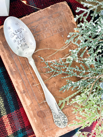 Sleigh all day vintage spoon
