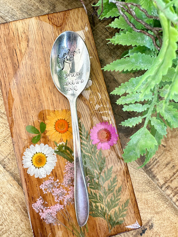 A Garden Feeds The Soul Vintage spoon