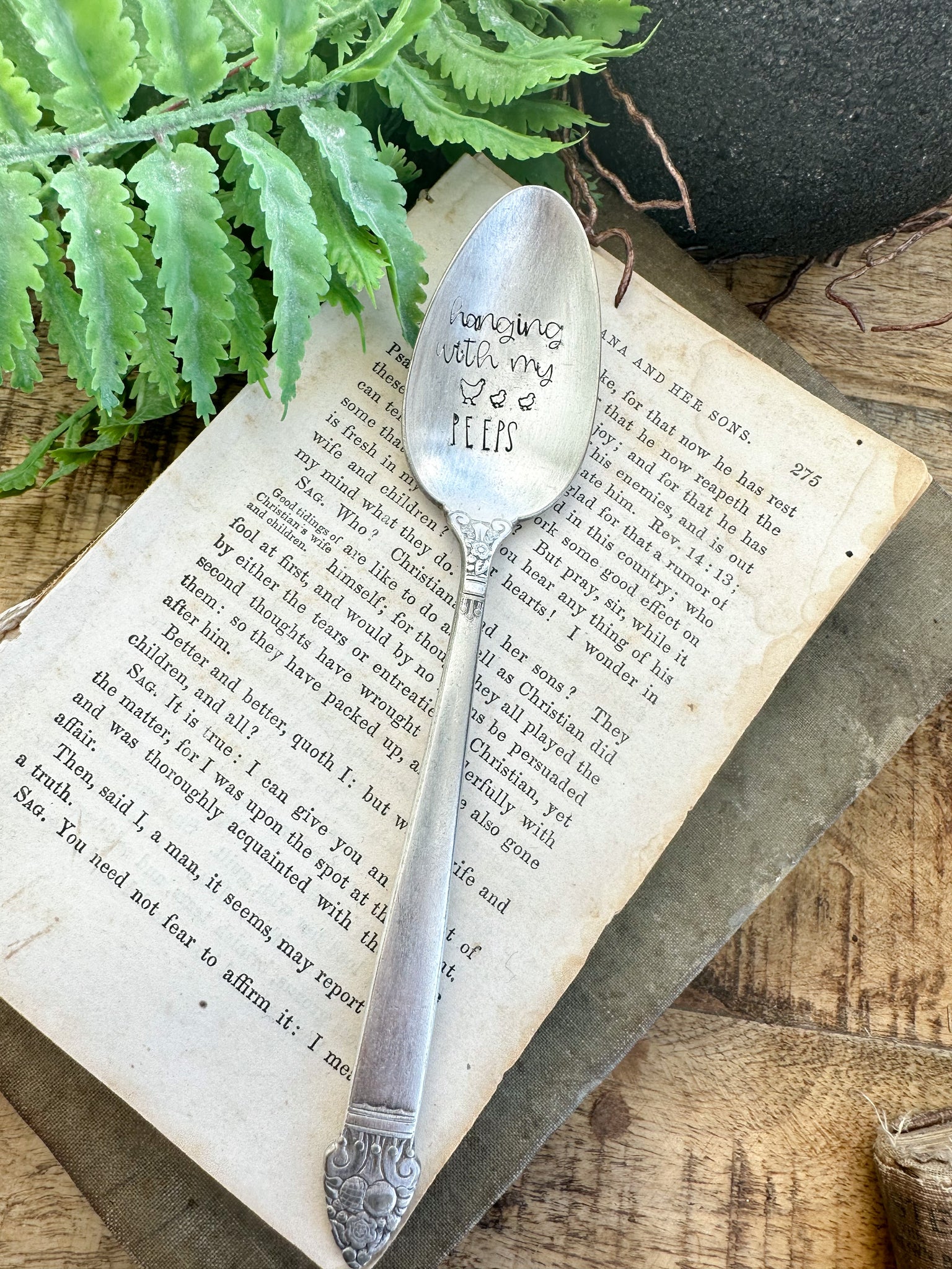 Hanging With My Peeps Vintage Spoon
