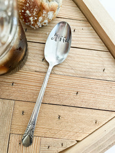 Coffee With A Palm Tree Vintage Spoon
