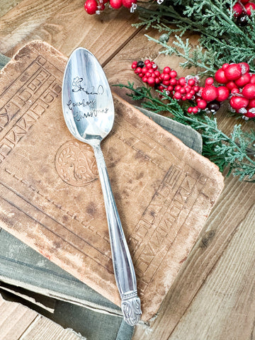 Cowboy Christmas Vintage Spoon