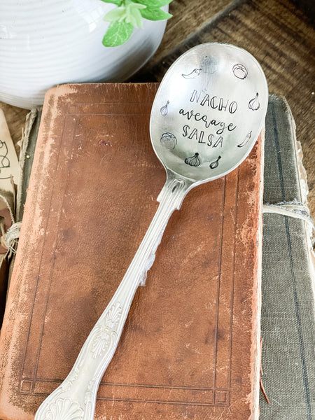 Nacho Average Salsa Vintage Spoon