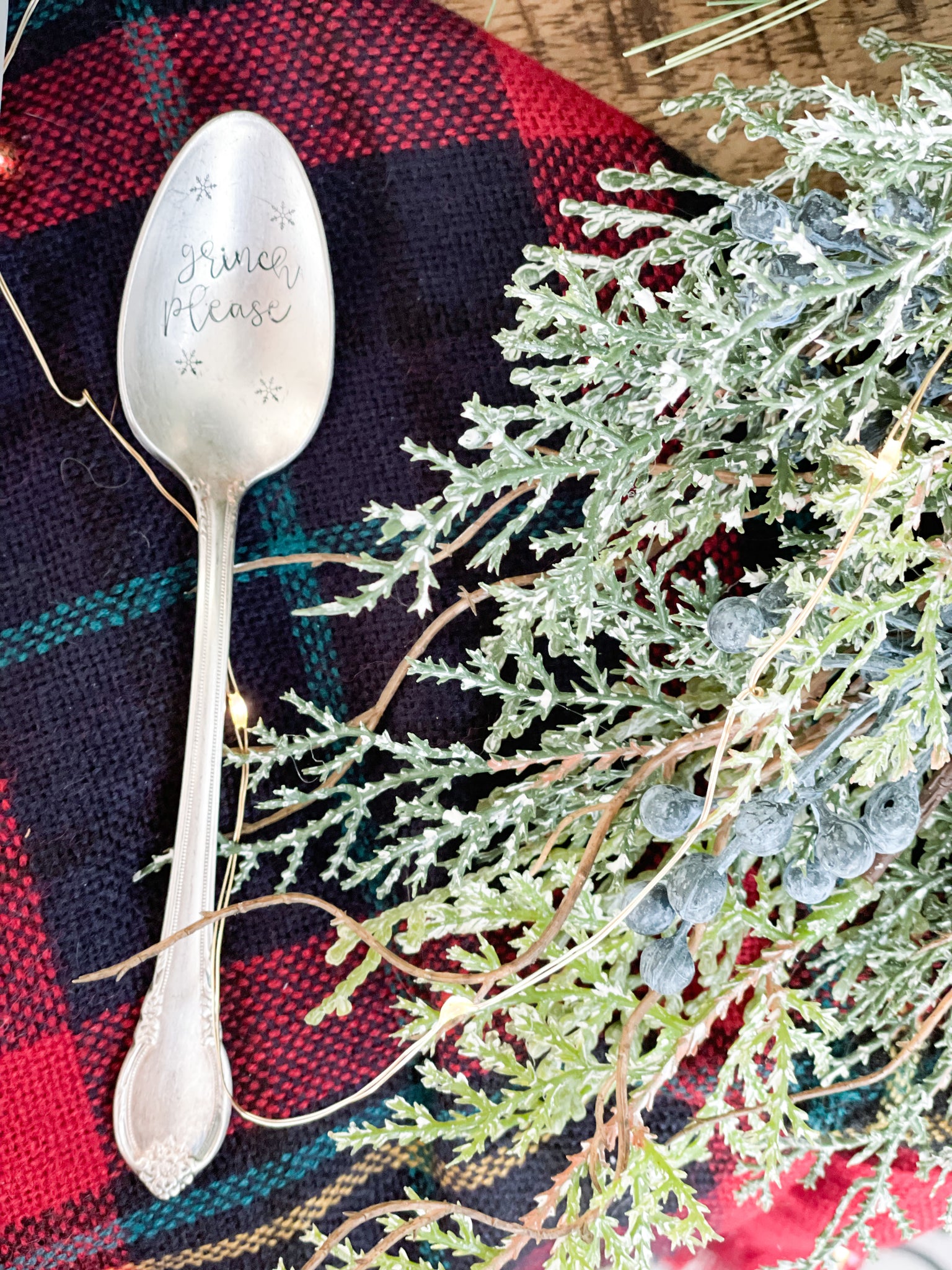 Grinch Please Vintage Spoon