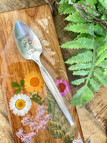 Sometimes I Wet My Plants Vintage spoon