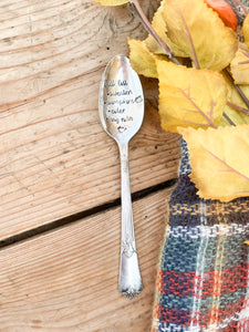 Fall To Do List Vintage Spoon