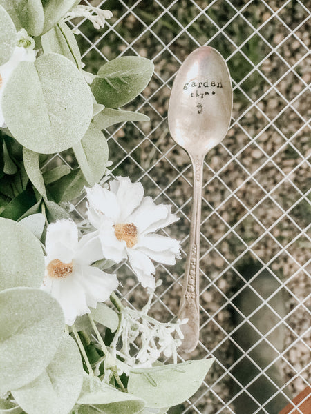 Garden Thyme Vintage Spoon